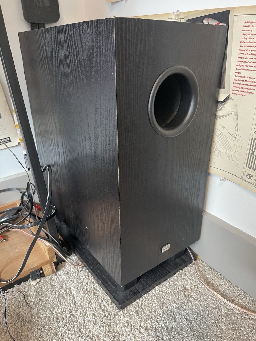 Onkyo SKW-100 Powered Home Theater Subwoofer Working